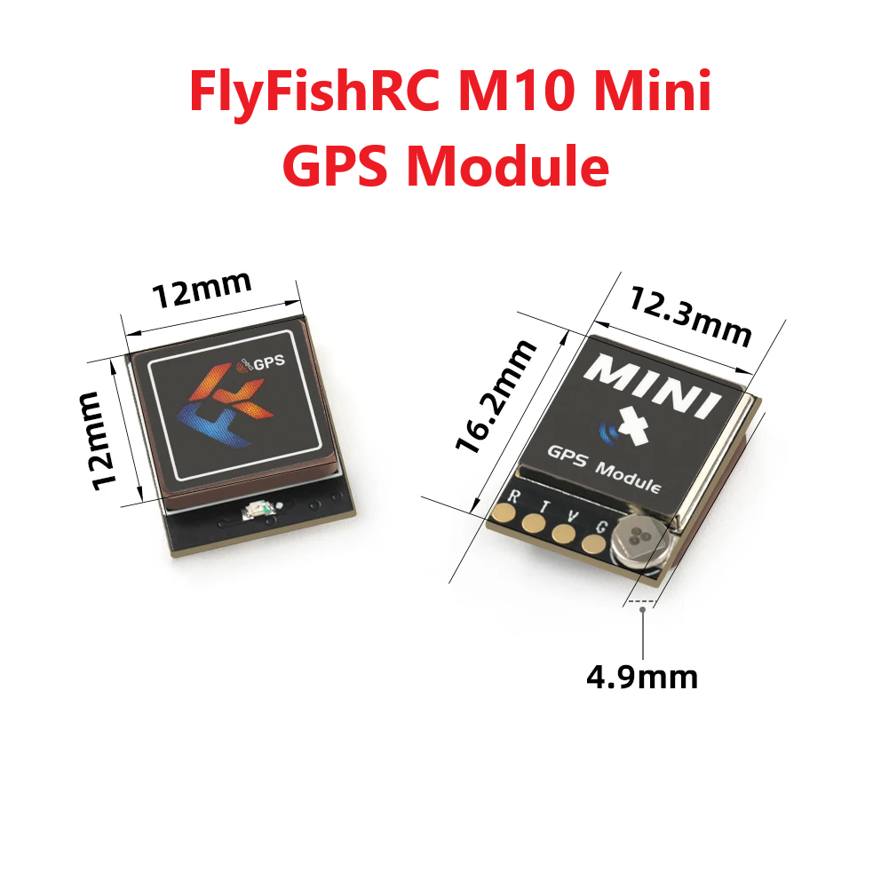 Drone Kit Long Range - FlyFishRC M10 미니 GPS 모듈, 10